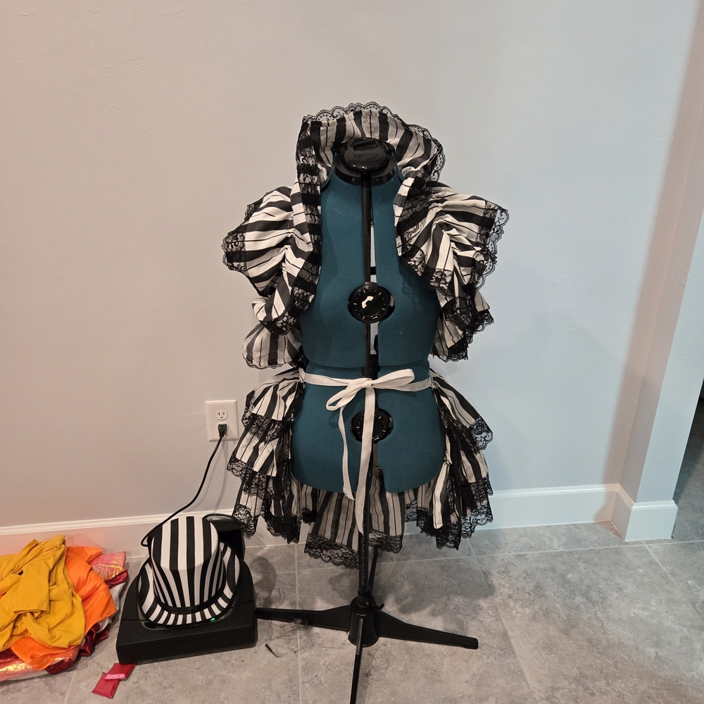 Black And White Striped Steampunk Acessories